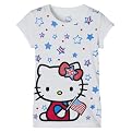 Girls' Hello Kitty 4th of July Tee - White