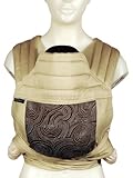 BabyHawk Mei Tai Organic Baby Carrier, Let it Grow Brown on Natural