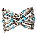 MULTI COLORED BLUE BEADED STRETCHY MAGIC HAIR COMB