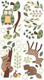 Lambs and Ivy Enchanted Forest Wall Appliques, Green