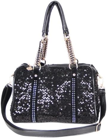 Egelbel Women Leather Sequins Tote Bag Shoulder Bags