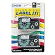 Tape Cassettes for EZ-Label KL100/780/7200/8100/c500, 3/8w, Black/Clear, 2/Pk