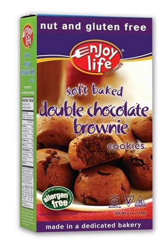 Enjoy Life Soft Baked, Double Chocolate Brownie Cookies, 6-Ounce Boxes (Pack of 6) by Enjoy Life