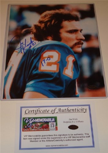 Jim Kiick Miami Dolphins Autographed/Hand Signed 8 x 10 Photo