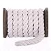 FMS Super Soft Triple-Strand Twisted Cotton Rope (Snow White)(1/4 Inch x 10 Feet)