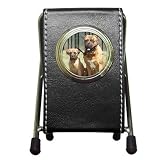 Bullmastiff Pen Holder Desk Clock