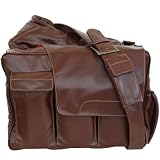 Diaper Dude Messenger Ii Diaper Bag - Brown Pleather