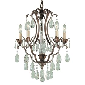 Murray Feiss F1882 5BRB Maison de Ville Five-Light Mini DuoMount Chandelier, British... by Murray Feiss
