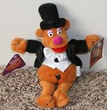 Retired Kermit the Frog Jim Henson The Muppets 8" Plush Fozzie the Bear in Tuxedo Doll Mint with Tags