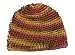 Autumn Shades Eco Friendly Hand Dyed Cotton Beanie Hat- 0 to 3 Months Size