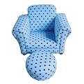 Max Dot Club Chair with Matching Ottoman