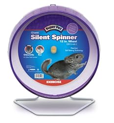 Super Pet Chinchilla 12-Inch Giant Silent Spinner Exercise Wheel, Colors Vary