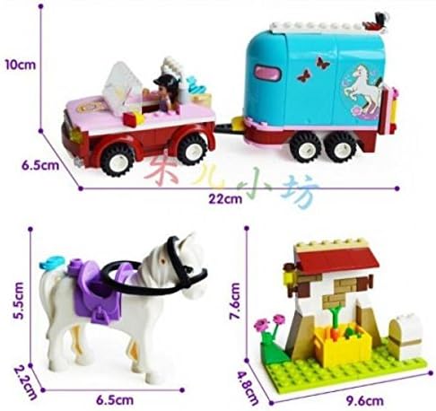 217+pcs Girls Friends Set Series Heartlake Emma's Horse Traile Building Brick Blocks Minifigure Toy Compatible With Lego (WITHOUT original boxes)