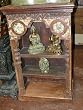 Antique India Carved Wood Bookcase Bookshelf Furniture India Decor Pair Available