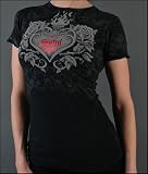 Sinful Clothing - Love Guns Baby Tee in Black