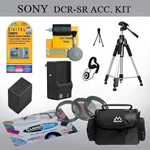 Advanced Accessory Kit for the Sony SR42 SR45 SR62 SR65 SR82 SR85 Handycam Camcorder
