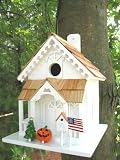 New Home Bazaar Inc. Season's Tweetings Birdhouse With Four Interchangeable Seasonal Decorations