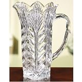 9 High Crystal Portico Pitcher with Handle, 33 ounces