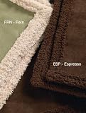 West Paw Design Big Sky Faux Suede Medium Dog Blanket, Espresso