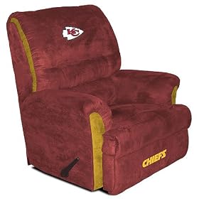 Buy Kansas City Chiefs NFL Micro Fiber Big Daddy Recliner