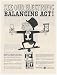 1962 Mr Magoo Balancing Act GE Light Bulbs Print Ad