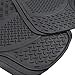 MotorTrend 100% Odorless Ridged Heavy Duty Rubber Floor Mats (Black) - Semi Custom Fit