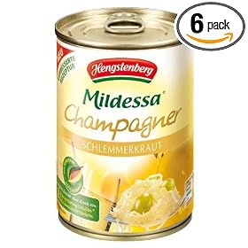 Hengstenberg Champagne Sauerkraut, 14.1-Ounce Tins (Pack of 6)