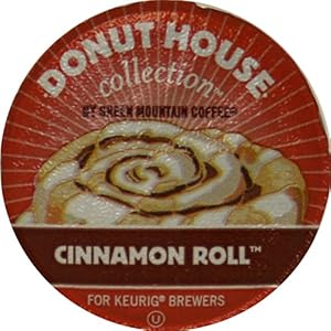 Donut House Collection Coffee Cinnamon Roll K-Cup Portion Pack for Keurig K-Cup Brewers 24-Count