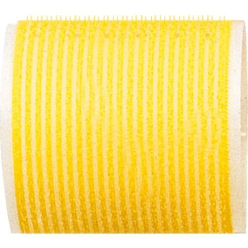  Fripac-Medis Lot de 6 bigoudis Velcro Le Coiffeur Jaune 63 mm