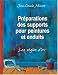 Preparations des supports pour peintures et enduits : Les regles d'or