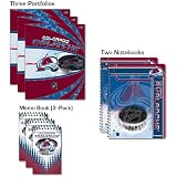 Jf Turner Colorado Avalanche Back To School Pack! - 3 Portfolios, 3 Memo Books, And 2 Notebooks And