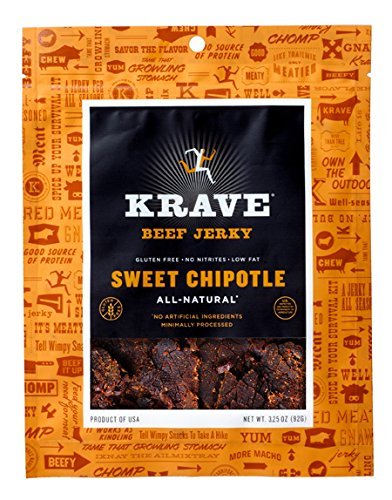 Krave Beef Jerky, Sweet Chipotle, 3.25 Ounce