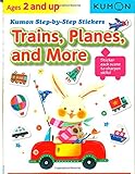 Trains, Planes, and More (Kumon Step-By-Step Stickers)