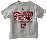 MLB Boys' Washington Nationals Opponent Short Sleeve Basic Tee (Steel Heather, X-Large)