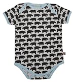 from loud + proud loud + proud Organic Cotton Short Sleeve Body (Chocolate, 12-18 Months) (Model 201-ch-3)