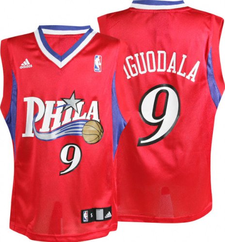 Andre Iguodala Youth Jersey: adidas Red Replica #9 Philadelphia 76ers Jersey