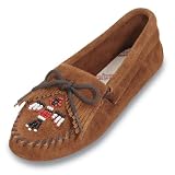 Thunderbird Minnetonka Moccasin in Brown Womens