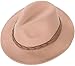 Simplicity Women's Wide Brim Wool Felt Trilby Fedora Hat with a Braided Band
