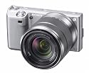 Sony NEX-5KS Systemkamera (14 Megapixel, 7,5 cm (3 Zoll Display), Live View, Full HD Videoaufnahme) Kit silber inkl. 18-55mm Objektiv