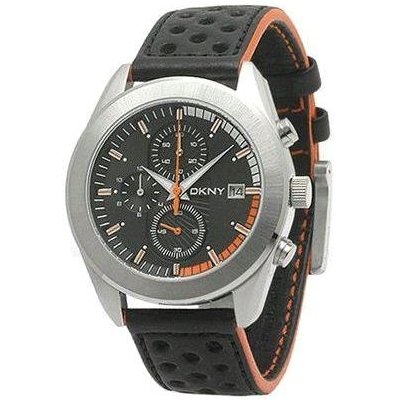 DKNY NY1284 Herrenuhr Lederband Edelstahl 50m Analog Datum Chronograph