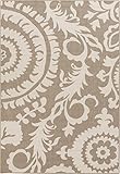 Surya ALF9616-53RD Machine Made Casual Area Rug, 5-Feet 3-Inch, Taupe/Beige