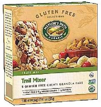 Nature's Path Trail Mix Bar Gluten Free, 1.2-ounce Bars, 5 Bars per Box, Case of 6 Boxes (Total 30 Bars)