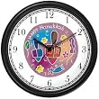 Hanukkah Dreidels Plate Judaica Jewish Theme Wall Clock by WatchBuddy Timepieces (Hunter Green Frame)