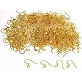 200 Yellow Gold Plated Fish Hook Earring Wires 22 Gauge