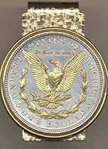 Hot Sale Reverse Morgan Silver Dollar (1878 - 1921) Two Tone U.S. Coin Hinged Money Clip