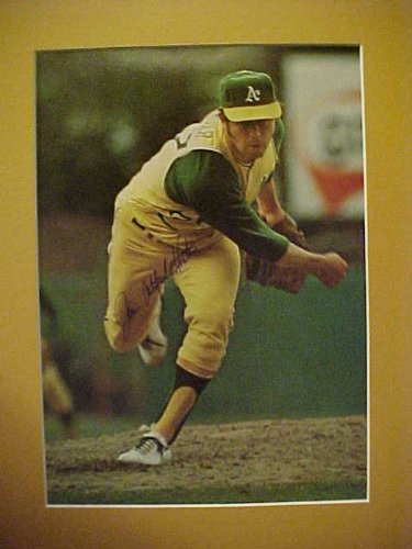 Jim Catfish Hunter Oakland Athletics Autographed 11 X 14 Professionally Matted Color Photo With A Personally Obtained Autograph Directly From The Player
