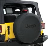 Jeep Wrangler Black Denim W/ Logo Spare Tire Cover 32-33 Inch Mopar OEM