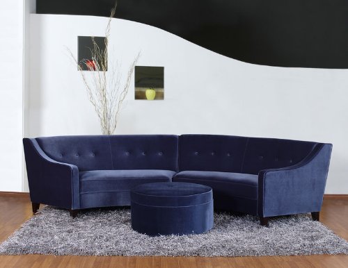 3pc Contemporary Modern Sectional Fabric Sofa 