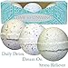 BATH BOMB GIFT SET: 3 Giant (Baseball Size) Lush Aromatherapy Bath Bombs For Men & Women - UK Made - 100% Pure Essential Oils - Relieves Stress And Tension