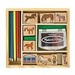 Melissa & Doug Horse Stable Stamp Set